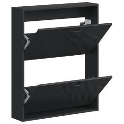 vidaXL Wandgemonteerde Schoenkast HAARLEM 71 x 17 x 86 cm Bewerkt hout