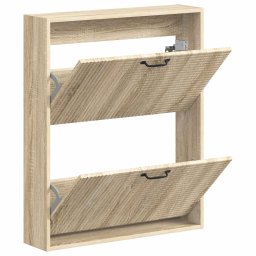 vidaXL Wandgemonteerde Schoenkast HAARLEM 71 x 17 x 86 cm Bewerkt hout
