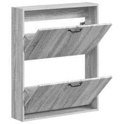 vidaXL Wandgemonteerde Schoenkast HAARLEM 71 x 17 x 86 cm Bewerkt hout