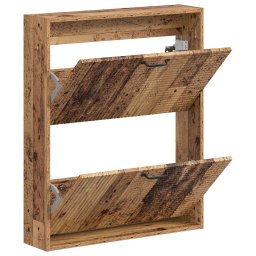 vidaXL Wandgemonteerde Schoenkast HAARLEM 71 x 17 x 86 cm Bewerkt hout