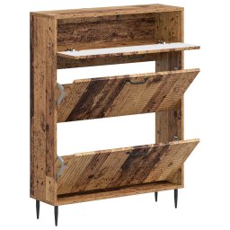 vidaXL Schoenenkast HAARLEM 78 x 24 x 103 cm Bewerkt hout Oud hout