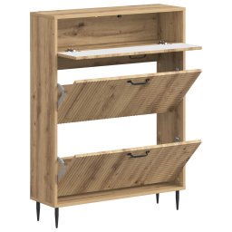 vidaXL Schoenenkast HAARLEM 78 x 24 x 103 cm Bewerkt hout