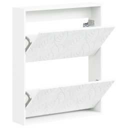vidaXL Wandgemonteerde Schoenkast DELFT 71 x 17 x 86 cm Bewerkt hout