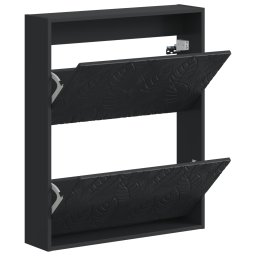 vidaXL Wandgemonteerde Schoenkast DELFT 71 x 17 x 86 cm Bewerkt hout