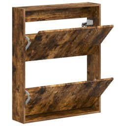 vidaXL Wandgemonteerde Schoenkast DELFT 71 x 17 x 86 cm Bewerkt hout