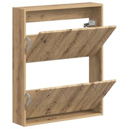 vidaXL Wandgemonteerde Schoenkast DELFT 71 x 17 x 86 cm Bewerkt hout