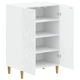 vidaXL Schoenenkast DELFT 59,5 x 39,5 x 90 cm Bewerkt hout Wit