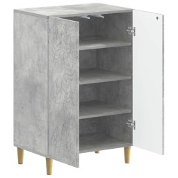 vidaXL Schoenenkast DELFT 59,5 x 39,5 x 90 cm Bewerkt hout Betongrijs