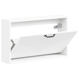 vidaXL Wandgemonteerde Schoenkast HOORN 71 x 17 x 43 cm Bewerkt hout