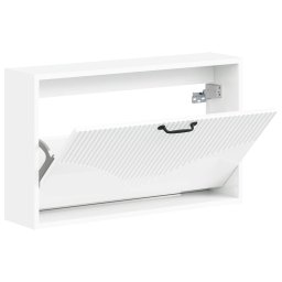 vidaXL Wandgemonteerde Schoenkast HOORN 71 x 17 x 43 cm Bewerkt hout