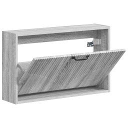 vidaXL Wandgemonteerde Schoenkast HOORN 71 x 17 x 43 cm Bewerkt hout