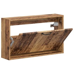 vidaXL Wandgemonteerde Schoenkast HOORN 71 x 17 x 43 cm Bewerkt hout
