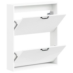 vidaXL Wandgemonteerde Schoenkast HOORN 71 x 17 x 86 cm Bewerkt hout