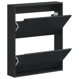 vidaXL Wandgemonteerde Schoenkast HOORN 71 x 17 x 86 cm Bewerkt hout