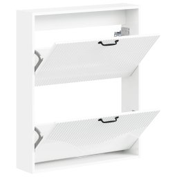 vidaXL Wandgemonteerde Schoenkast HOORN 71 x 17 x 86 cm Bewerkt hout
