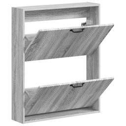 vidaXL Wandgemonteerde Schoenkast HOORN 71 x 17 x 86 cm Bewerkt hout