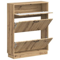 vidaXL Schoenenkast HOORN 78 x 24 x 100 cm Bewerkt hout