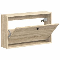 vidaXL Wandgemonteerde Schoenkast BREDA 71 x 17 x 43 cm Bewerkt hout