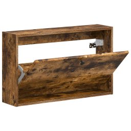 vidaXL Wandgemonteerde Schoenkast BREDA 71 x 17 x 43 cm Bewerkt hout