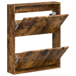 vidaXL Wandgemonteerde Schoenkast BREDA 71 x 17 x 86 cm Bewerkt hout