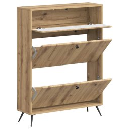 vidaXL Schoenenkast BREDA 78 x 24 x 103 cm Bewerkt hout