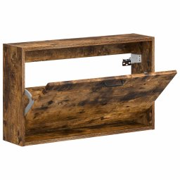 vidaXL Wandgemonteerde Schoenkast UTRECHT 71 x 17 x 43 cm Bewerkt hout