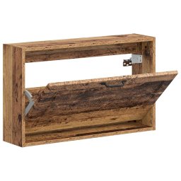vidaXL Wandgemonteerde Schoenkast UTRECHT 71 x 17 x 43 cm Bewerkt hout