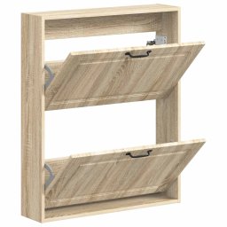vidaXL Wandgemonteerde Schoenkast UTRECHT 71 x 17 x 86 cm Bewerkt hout