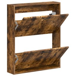vidaXL Wandgemonteerde Schoenkast UTRECHT 71 x 17 x 86 cm Bewerkt hout