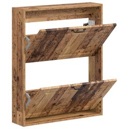 vidaXL Wandgemonteerde Schoenkast UTRECHT 71 x 17 x 86 cm Bewerkt hout