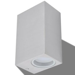 vidaXL LED-buitenwandlampen 2 st vierkant op-/neerwaarts