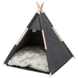 Trixie Holletje Tipi Antraciet Kat