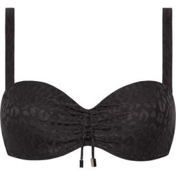Beachlife - Maat 36E - Textured Leo voorgevormde bikinitop met beugel Dames