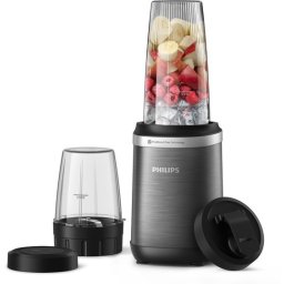 Philips Blender HR2766/00 - Incl Drinkbeker To Go 700 ml - 1000 Watt - Ook Geschikt voor Koffiebonen - Smoothie Maker en Ijsmaler - RVS Tritan