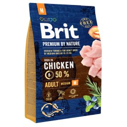 3kg Adult M Brit Premium by Nature Hondenvoer