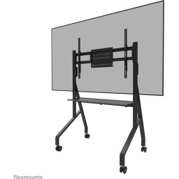 Neomounts FL50-525BL1 verrijdbare TV vloerstandaard - 55-86" - max. 76 kg - hoogteverstelling 106-136 cm - TÜV-gecertificeerd - zwart