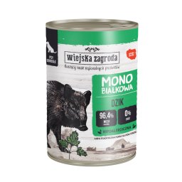Voordeelverpakking 36x400g Wiejska Zagroda Dog wildzwijn natvoer voor honden