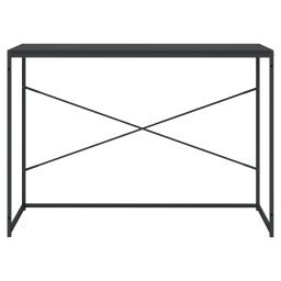 vidaXL Computerbureau 110x60x70 cm bewerkt hout zwart