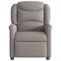 vidaXL Massagestoel verstelbaar stof taupe