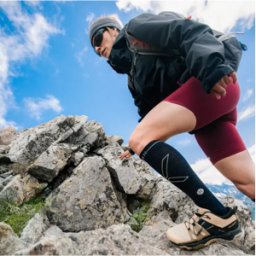 Stox Socks Stox Hiking Merino Sock Dames (Maat - 40-43, Kleur - Blue/Light Grey)