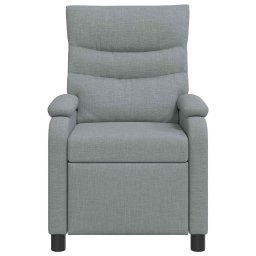 vidaXL Relaxfauteuil Lichtgrijs Stof