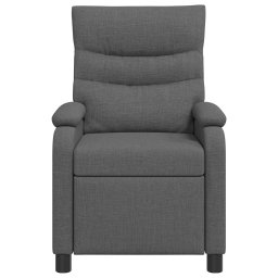 vidaXL Relaxfauteuil Donkergrijs Stof