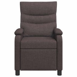 vidaXL Relaxfauteuil Donkerbruin Stof