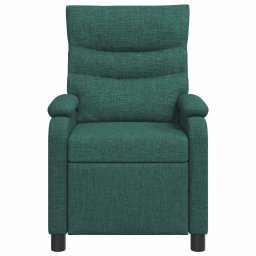 vidaXL Relaxfauteuil Donkergroen Stof