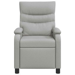 vidaXL Relaxfauteuil Wolkengrijs Stof