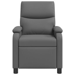 vidaXL Relaxfauteuil Grijs Kunstleer