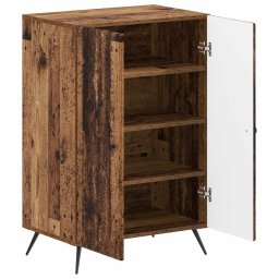 vidaXL Schoenenkast BREDA 59,5 x 39,5 x 90 cm Bewerkt hout Oud hout