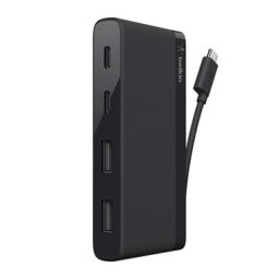 Belkin USB-C 4-Port Mini Hub USB Hub Zwart