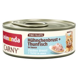 12x60g Animonda Carny Adult in Saus Kipfilet & Tonijn nat kattenvoer