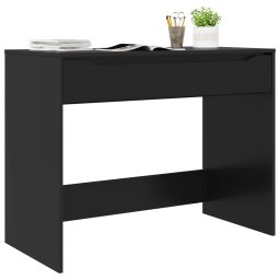 vidaXL Bureau met lade Zwart 100 x 50 x 78 cm Geconstrueerd hout